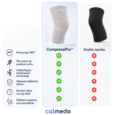 Calmedo CompressPro™ - Bambusowa orteza stabilizująca na kolano
