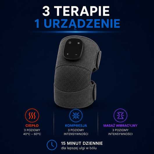 Calmedo KneeOne Pro™ - Zaawansowany masażer kolan 3w1