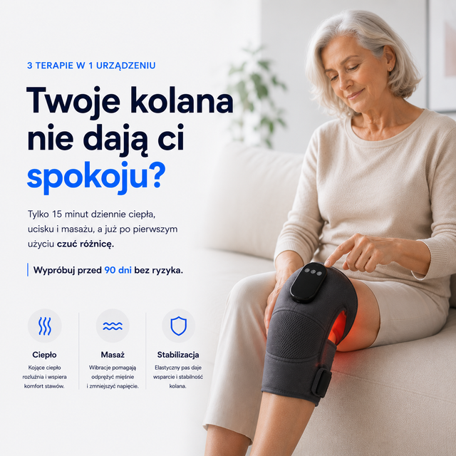 Calmedo KneeOne Pro™ - Zaawansowany masażer kolan 3w1