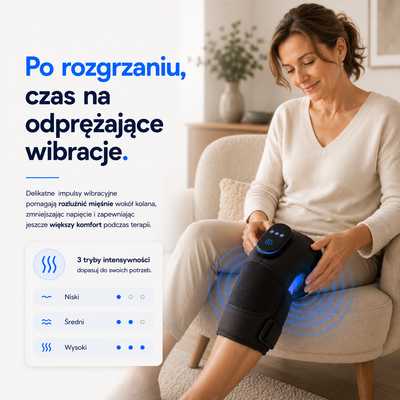 Calmedo KneeOne Pro™ - Zaawansowany masażer kolan 3w1